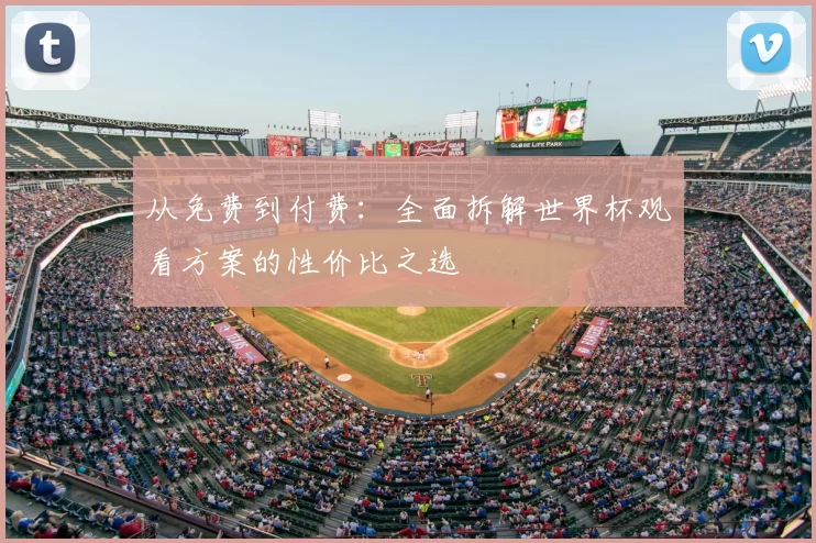 从免费到付费：全面拆解世界杯观看方案的性价比之选