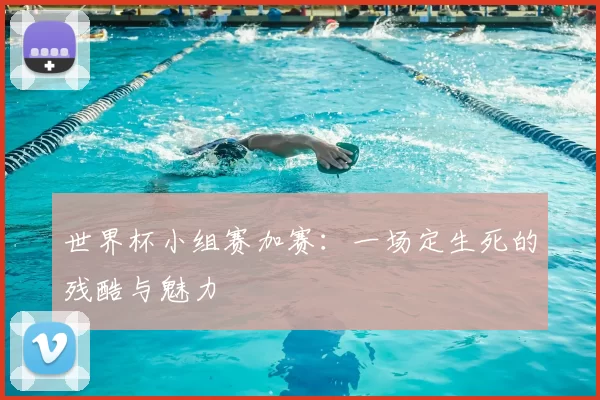世界杯小组赛加赛:一场定生死的残酷与魅力