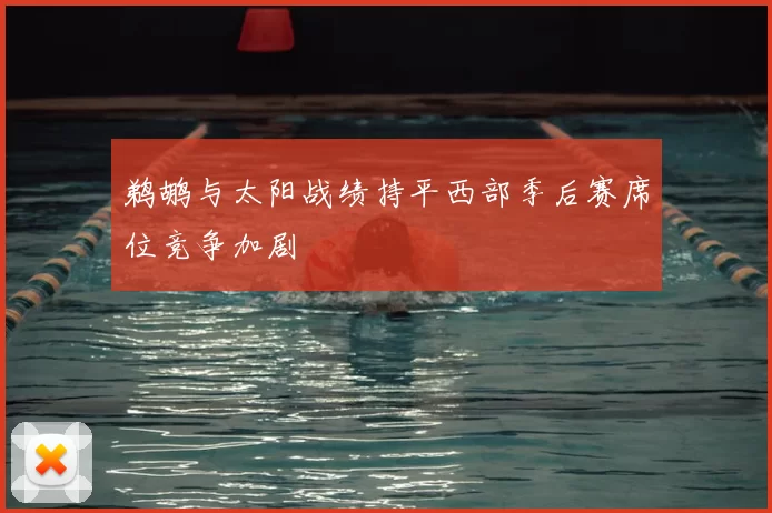 鹈鹕与太阳战绩持平西部季后赛席位竞争加剧