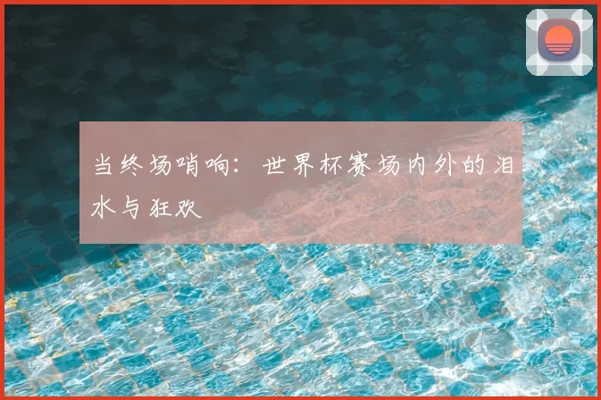 当终场哨响:世界杯赛场内外的泪水与狂欢